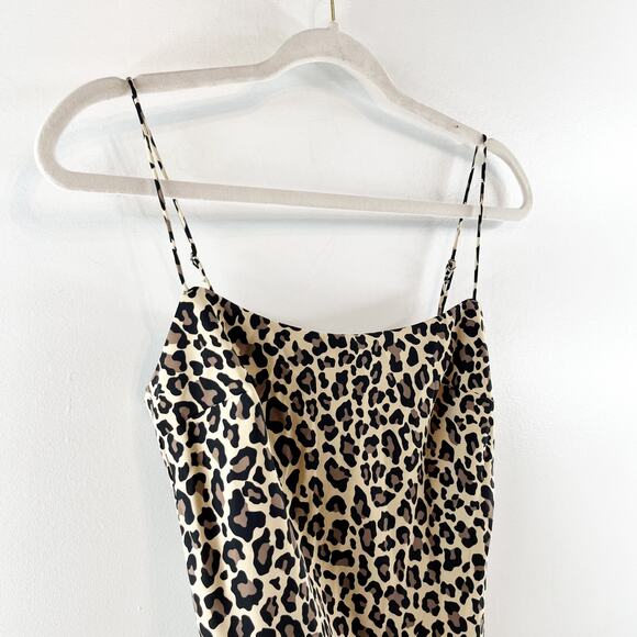 Abercrombie & Fitch The Julia Slip Midi Dress Leopard XS - Picture 8 of 11
